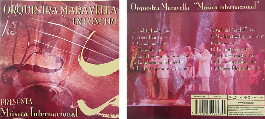 'Música Internacional' - Disc Concert Maravella Orchestra